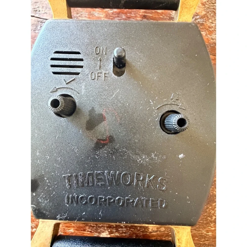 Vintage Grene' Precision Timeworks Wristwatch Desk Table Alarm Clock